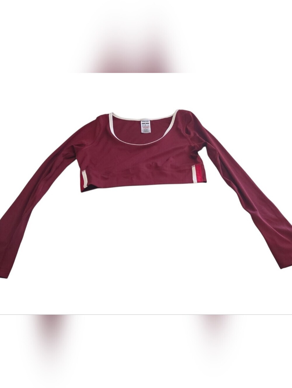 Piping Long Sleeve Crop Top